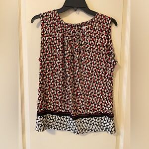 Calvin Klein Stylish Women's Sleeveless Top - Black, Red, White Size L